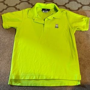Boys neon green Polo